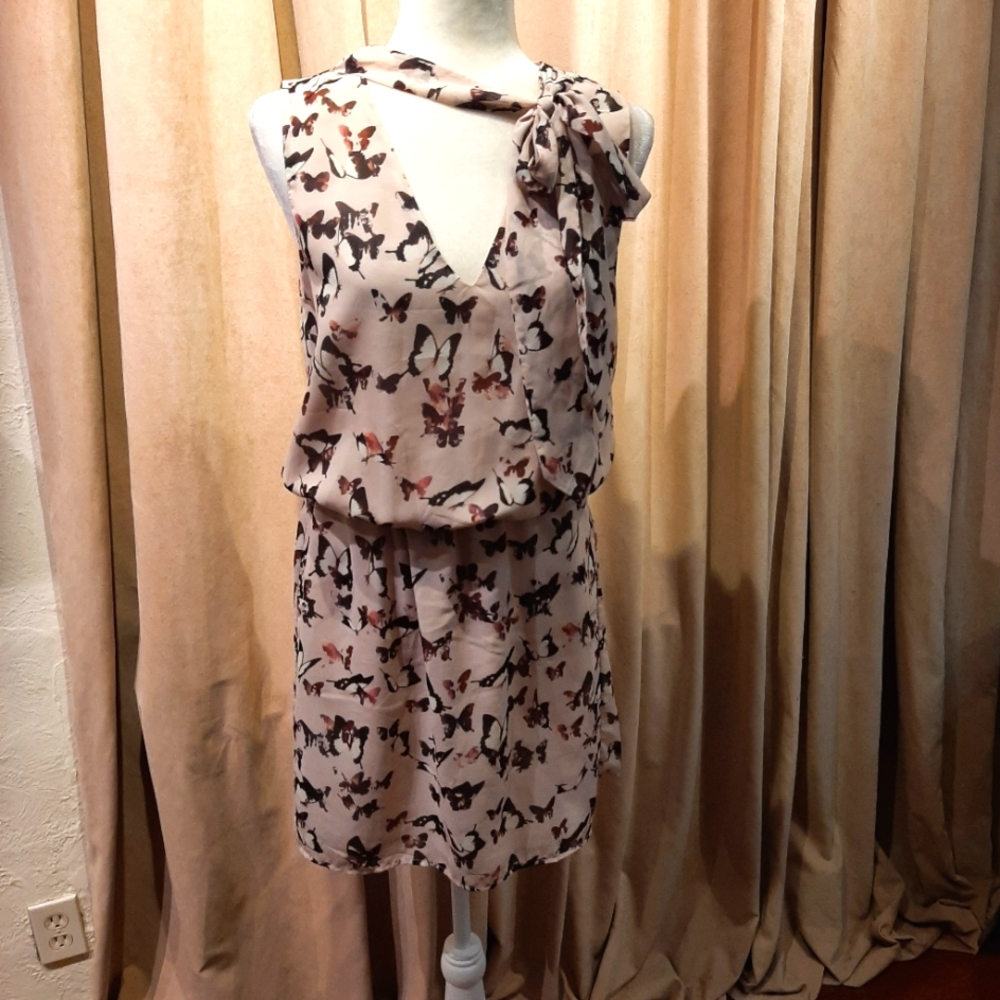 MNG Collection butterfly dress